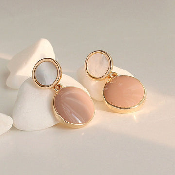 Autumn Winter New Brown Earrings Vintage Matte drop Earrings for women Metal Fashion Statement Dangle Earring  Trend Jewelry daiiibabyyy